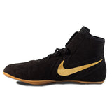 Nike Footsweep 2 Leather Wrestling Shoes Black/Gold