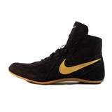Nike Footsweep 2 Leather Wrestling Shoes Black/Gold