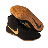 Nike Footsweep 2 Leather Wrestling Shoes Black/Gold