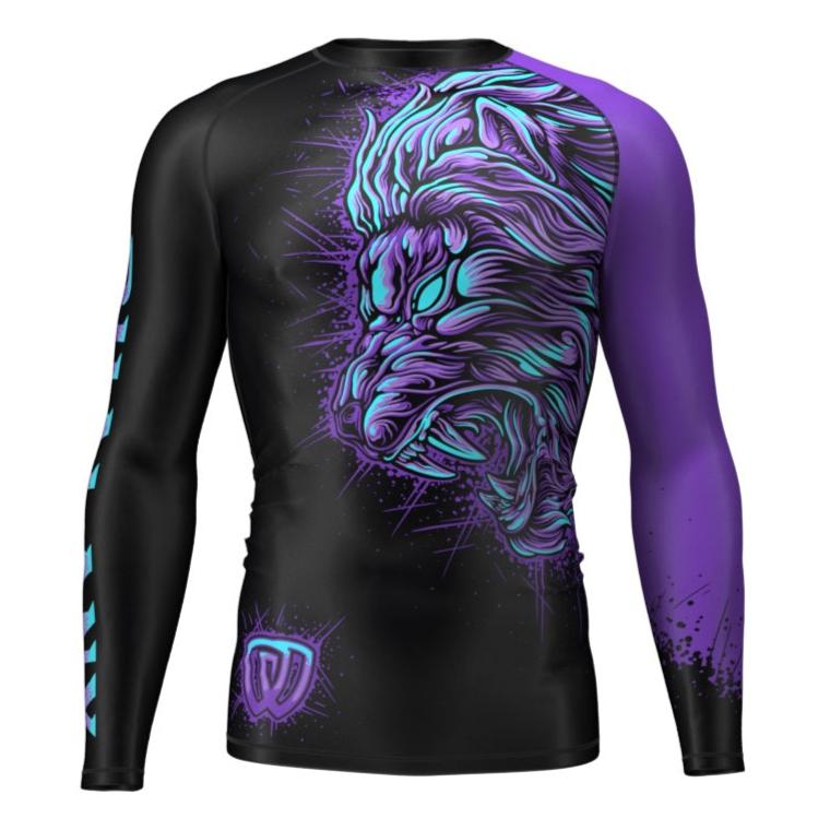 Phalanx Lionheart Purple Long Sleeve Rash Guard