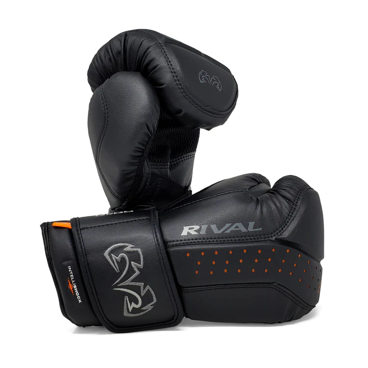 Rival Boxing RB10 Intelli-Shock Bag Gloves All Black