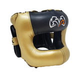 Rival Boxing Guerrero Facesaver Headgear Head Gear Guard Metallic Gold