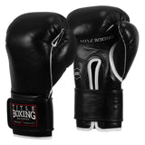 TITLE Boxing Old School Leather Velcro Bag Gloves 2.0 Black