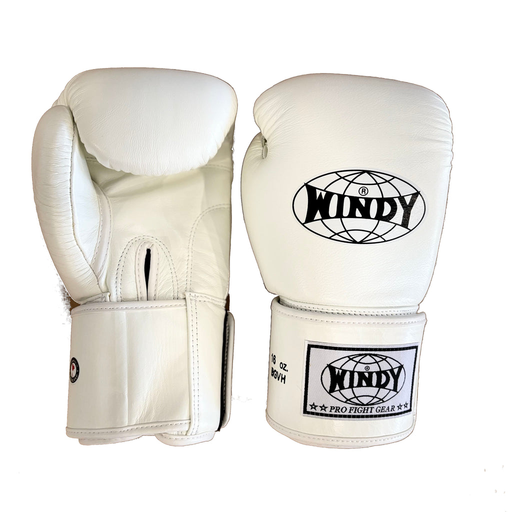 Windy Sport BGVH Muay Thai Boxing Gloves White