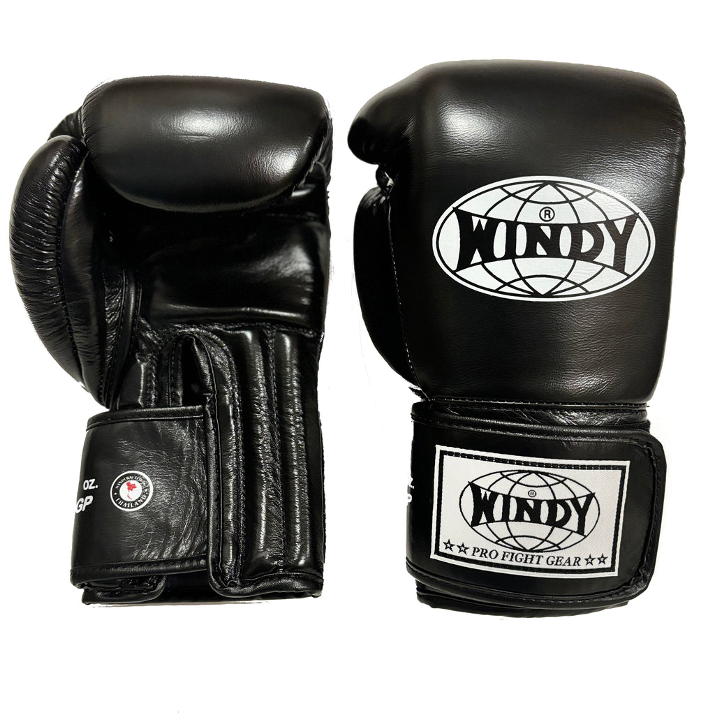 Windy Sport BGP Muay Thai Boxing Gloves Black