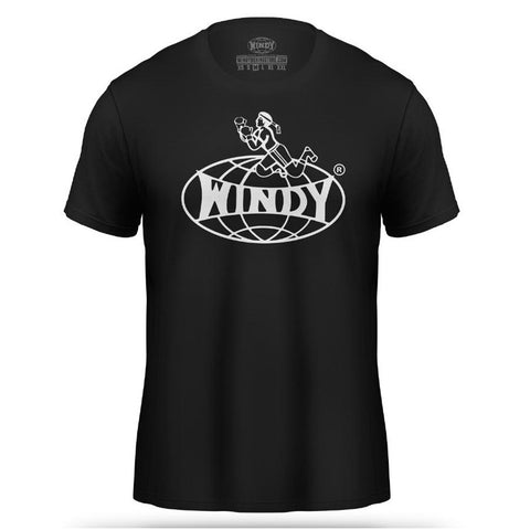 Windy Sport Classic Muay Thai Wai Kru Logo T-Shirt Black