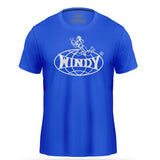 Windy Sport Classic Muay Thai Wai Kru Logo T-Shirt Blue
