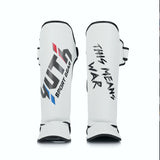 Yuth Sport Gear Muay Thai Shin Guards White.