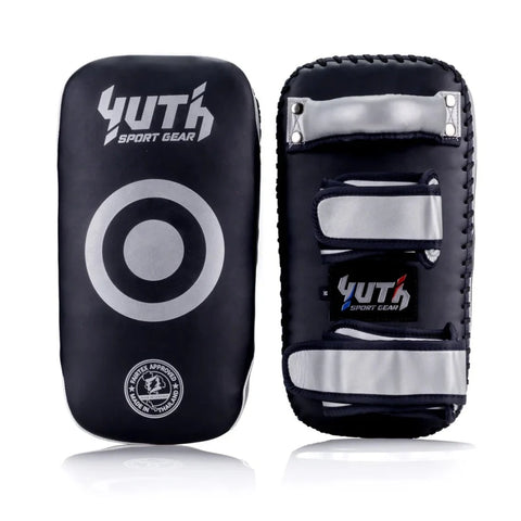 Yuth Sport Gear Muay Thai Kick Pads Black