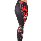 Fusion Fight Gear Bombshells Harley Quinn Ladies Leggings Compression Pants Spats