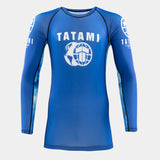 Tatami Fightwear VR Blue Long Sleeve Rash Guard Rashguard
