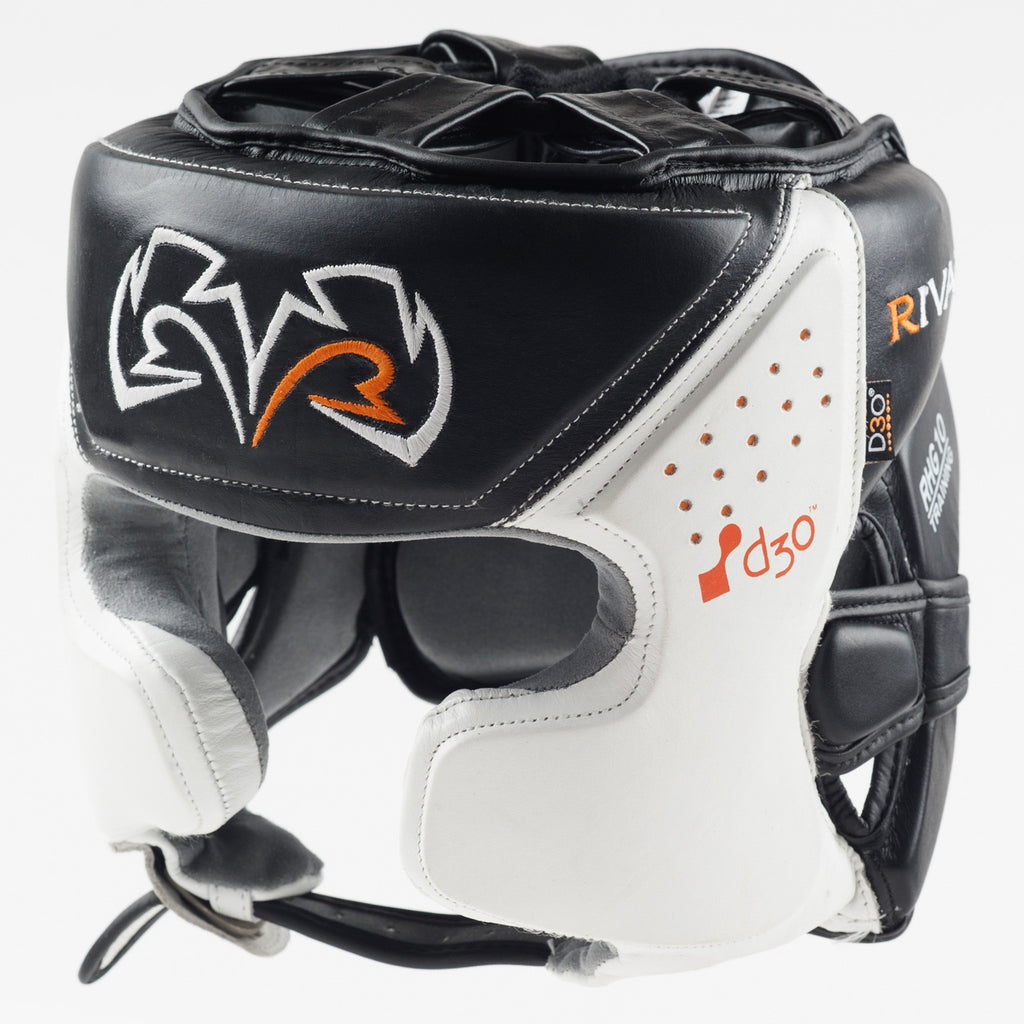 Rival Boxing RHG10 Intelli-Shock Headgear Head Guard Black/White