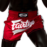 Fairtex Canada Muay Thai Shorts BS1704 Carbon Red/White