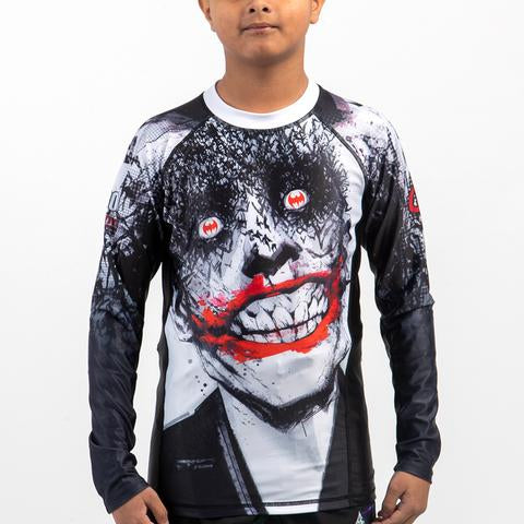 Fusion Fight Gear Canada Batman Joker Tec 880 Kids Rash Guard Rashguard
