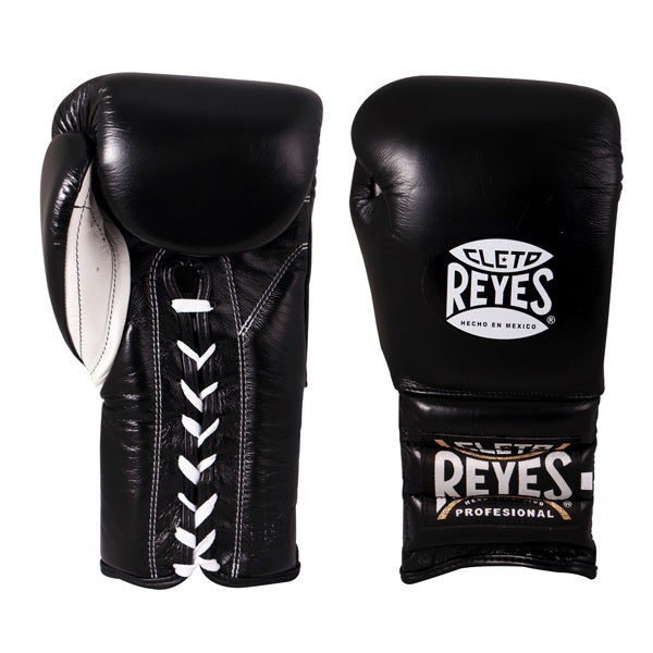 Cleto Reyes Lace-Up Training Boxing Gloves Black