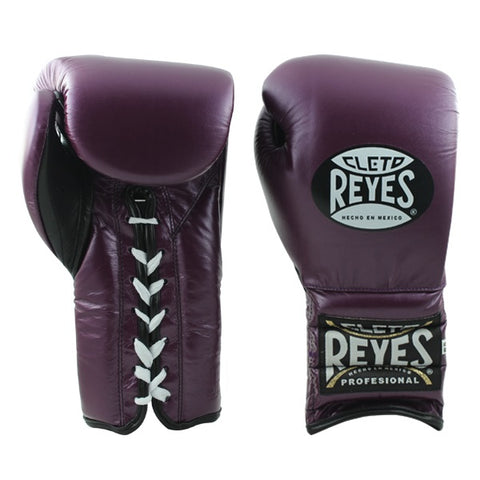 Cleto Reyes Lace-Up Training Boxing Gloves Metallic Purple
