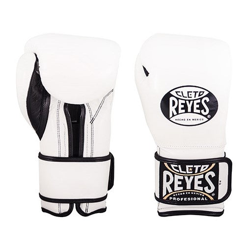 CLETO REYES プロフェッショナルヘッドギア ホワイト Cleto Reyes Training Velcro Hook & Loop Boxing Gloves White