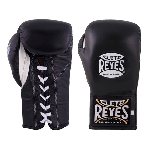 Cleto Reyes Safetec Official Fight Boxing Gloves Black