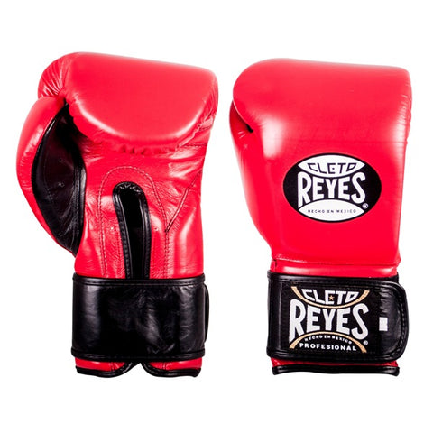 Cleto Reyes Extra Padding Training Velcro Boxing Gloves Red