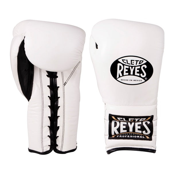 Cleto Reyes Lace-Up Training Boxing Gloves White