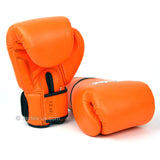 Fairtex BGV16 Leather Orange Muay Thai Boxing Gloves