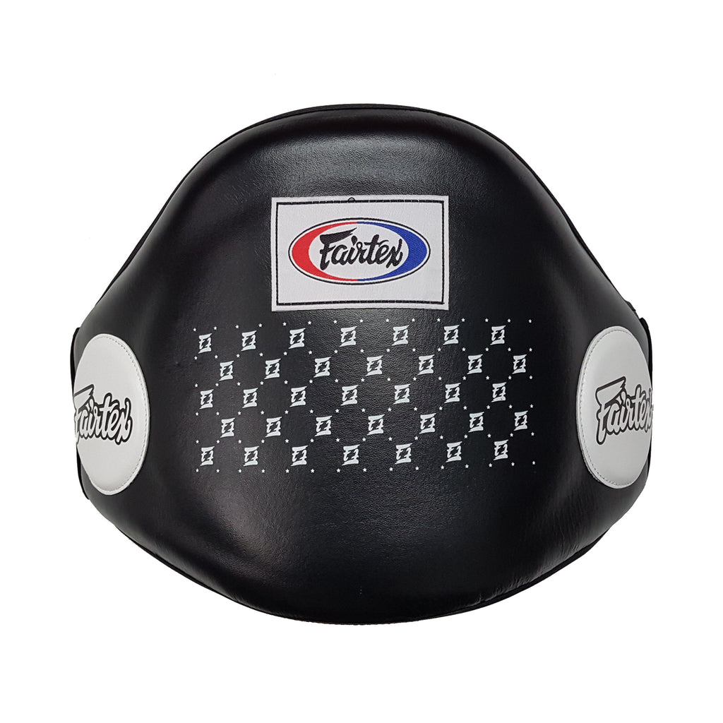 Fairtex BPV1 Velcro Belly Pad Protector Seamless Black Bellypad