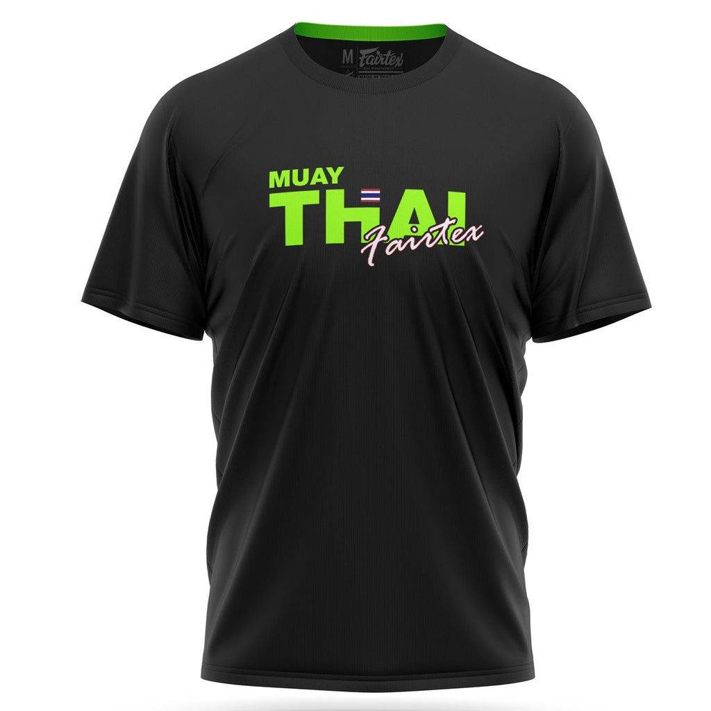 Fairtex Neon Green Muay Thai Short Sleeve T-Shirt (only XL left)