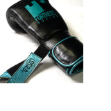 Fortress Boxing SS2.0 Velcro Boxing Gloves Black/Teal