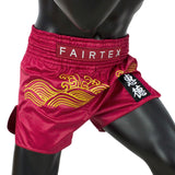 Fairtex Muay Thai Shorts BS1910 Carbon Red Golden River