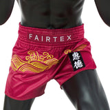 Fairtex Muay Thai Shorts BS1910 Carbon Red Golden River