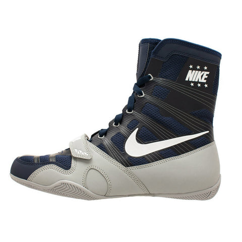 Nike Boxing HyperKO Shoes Boots Limited Edition Midnight Navy/White/Silver (only size 4 left)