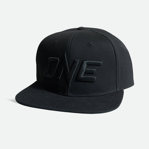 ONE FC Black Logo Snapback Cap Hat