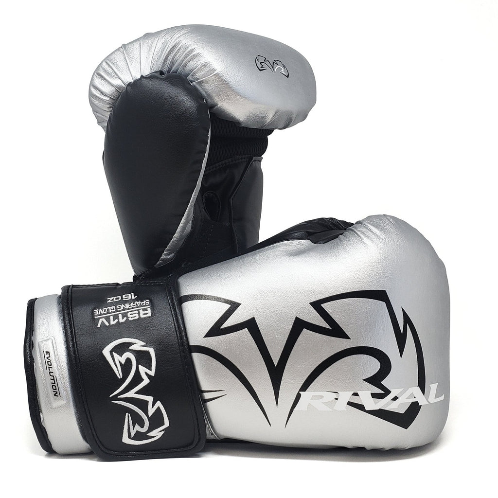 Rival Boxing RS11V Evolution Sparring Gloves Velcro Silver