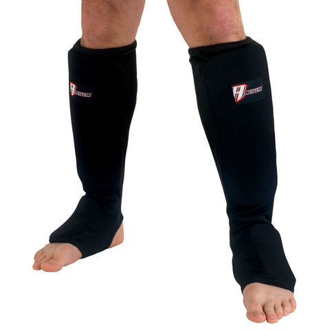 Revgear Cotton Cloth Shin Guards Black