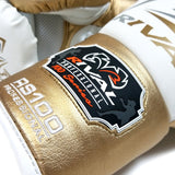 Rival Boxing RS100 Professional Sparring Lace-Up Gloves White/Gold