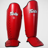 Fairtex SP5 Competition Shin Guards Instep Red