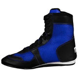 Title Boxing Hyper-Elite Mid Blue Youth Kids Boxing Shoes Boots