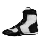 Title Boxing Hyper-Elite Mid White Youth Kids Boxing Shoes Boots