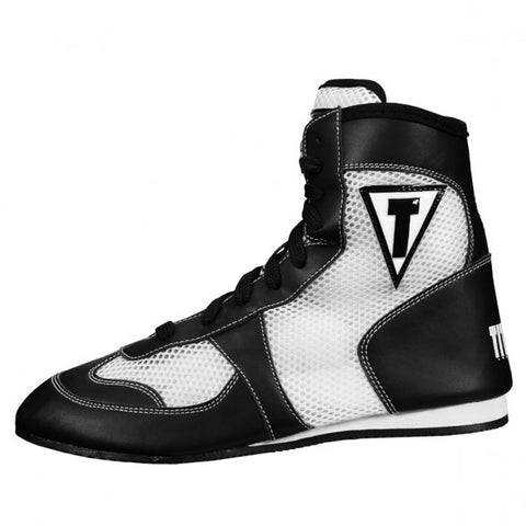 Title Boxing Hyper-Elite Mid White Youth Kids Boxing Shoes Boots