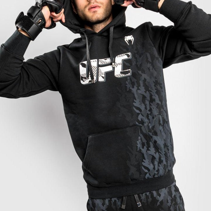 Venum UFC Authentic Fight Week Pullover Hoodie Black/White