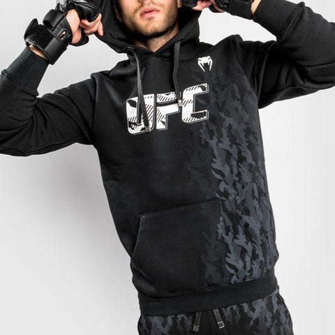 Venum UFC Authentic Fight Week Pullover Hoodie Black/White