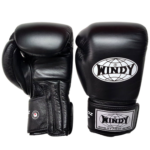 Windy BGP Muay Thai Boxing Gloves Black
