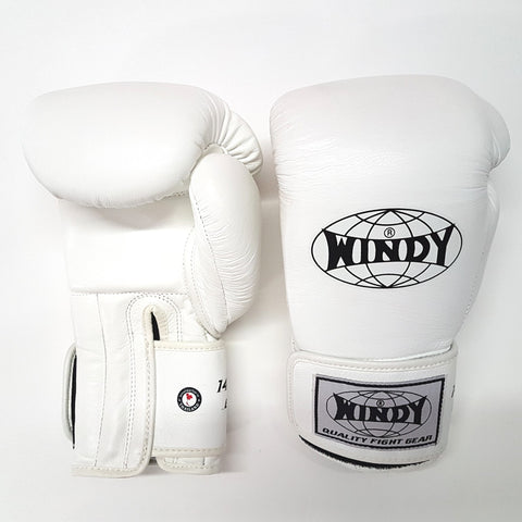 Windy Sport BGP Muay Thai Boxing Gloves White
