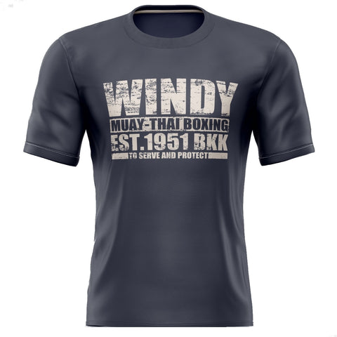 Windy Muay Thai Grey Short Sleeve T-Shirt