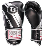 Booster Fight Gear Muay Thai Boxing Gloves BGL1 V3 Black/Silver