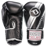 Booster Fight Gear Muay Thai Boxing Gloves BGL1 V3 Black/Silver