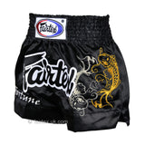 Fairtex Muay Thai Shorts BS0639 Black My Fortune Koi