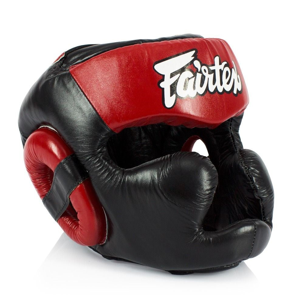 Fairtex HG13 canada Sparring Headgear Head Gear Black/Red