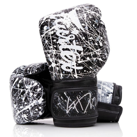 Fairtex BGV14 Korean Painter Black Muay Thai Boxing Gloves