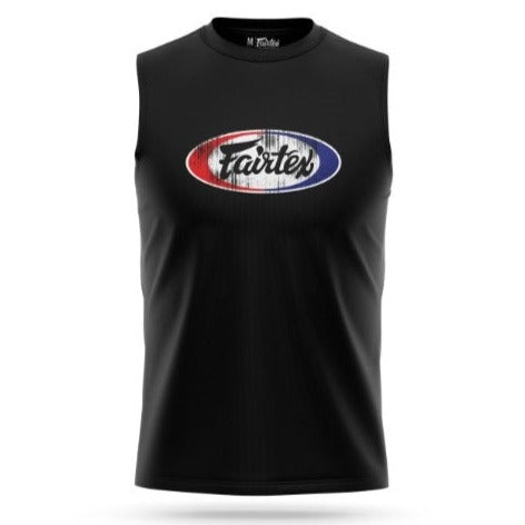 Fairtex Cotton Sleeveless T-Shirt Scratched Logo
